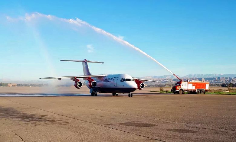 اولین پرواز تهران - دزفول شرکت هواپیمایی قشم ایر در فرودگاه دزفول به زمین نشست
