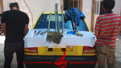 دستگیری سارقان غیربومی سیم برق در پوشش تاکسی شهری در دزفول