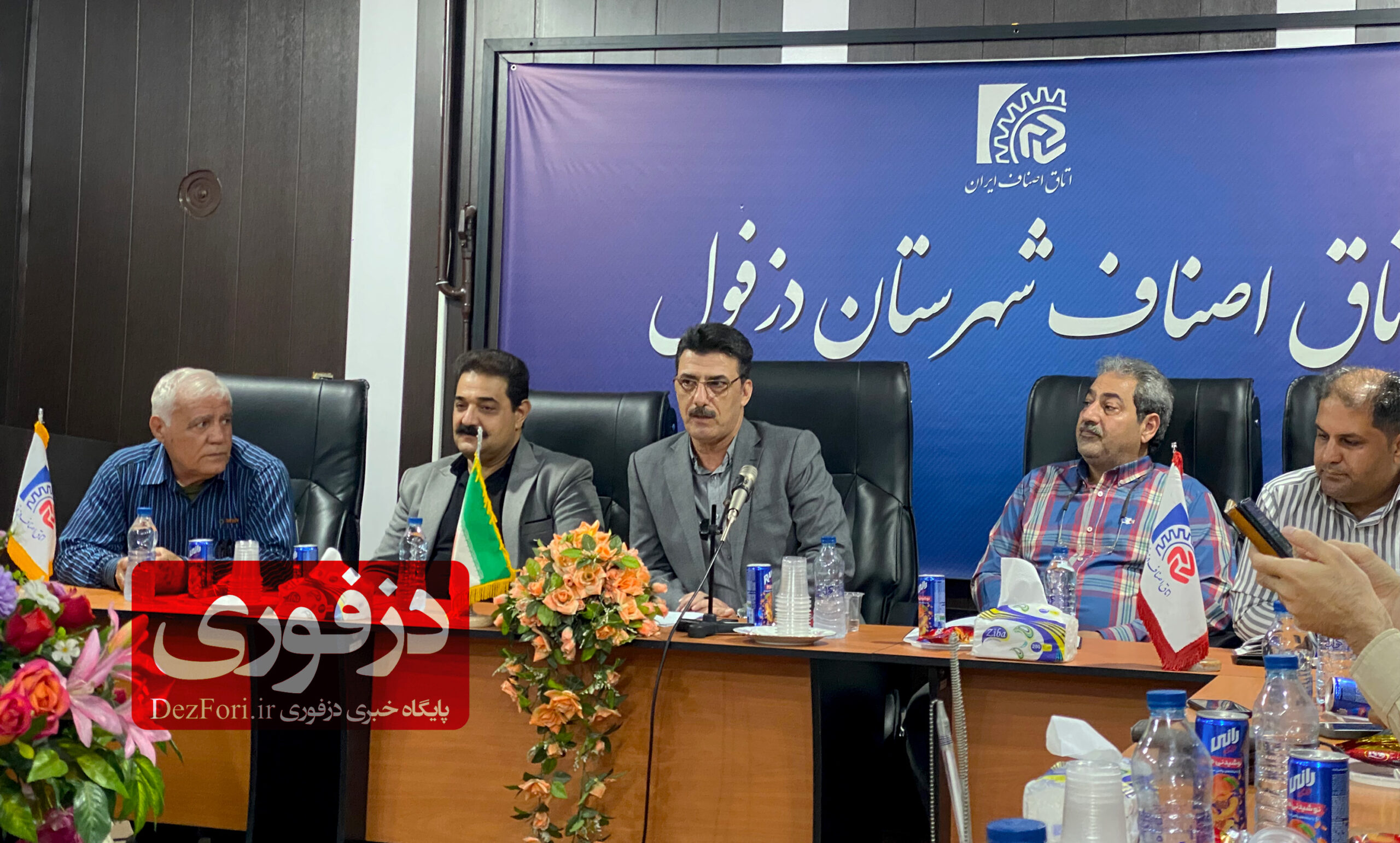 شارونی رئیس اتاق اصناف دزفول و سعید آذرپیک رییس اتحادیه بارفروشان دزفول